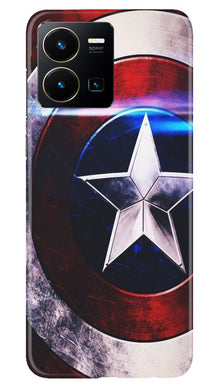 Captain America Mobile Back Case for Vivo Y35 (Design - 249)