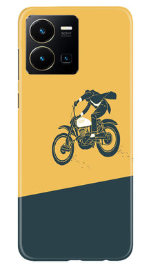 Bike Lovers Mobile Back Case for Vivo Y22 (Design - 225)