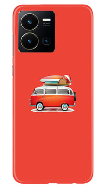 Travel Bus Mobile Back Case for Vivo Y22 (Design - 227)