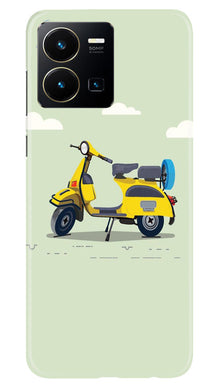 MotorCycle Mobile Back Case for Vivo Y35 (Design - 228)