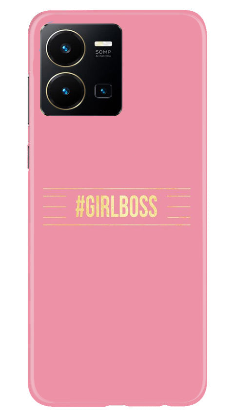 Girl Boss Pink Case for Vivo Y22 (Design No. 232)