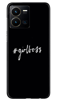 Like a Girl Boss Mobile Back Case for Vivo Y35 (Design - 234)