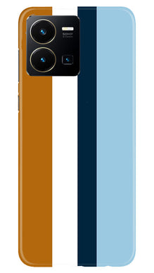 Diffrent Four Color Pattern Mobile Back Case for Vivo Y22 (Design - 244)
