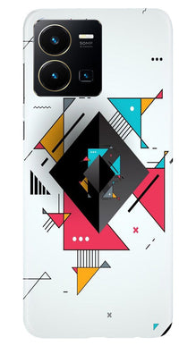 Diffrent Four Color Pattern Mobile Back Case for Vivo Y35 (Design - 244)