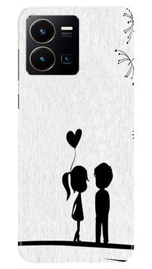 Cute Kid Couple Mobile Back Case for Vivo Y22 (Design - 252)