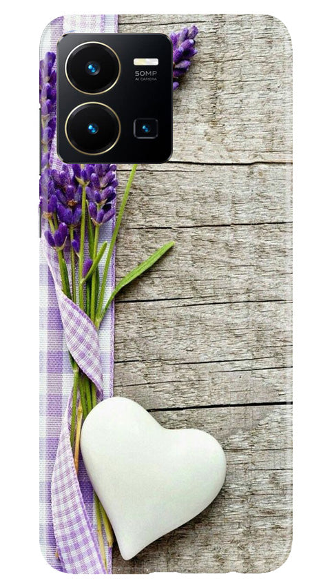 White Heart Case for Vivo Y22 (Design No. 260)
