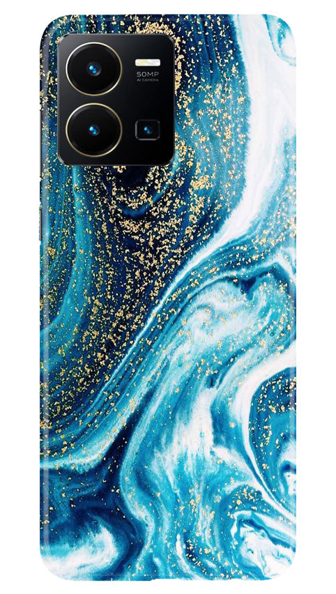 Marble Texture Mobile Back Case for Vivo Y22 (Design - 270)