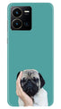 Puppy Mobile Back Case for Vivo Y22 (Design - 295)