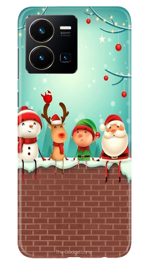 Santa Claus Mobile Back Case for Vivo Y35 (Design - 296)