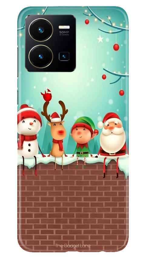 Santa Claus Mobile Back Case for Vivo Y22 (Design - 296)