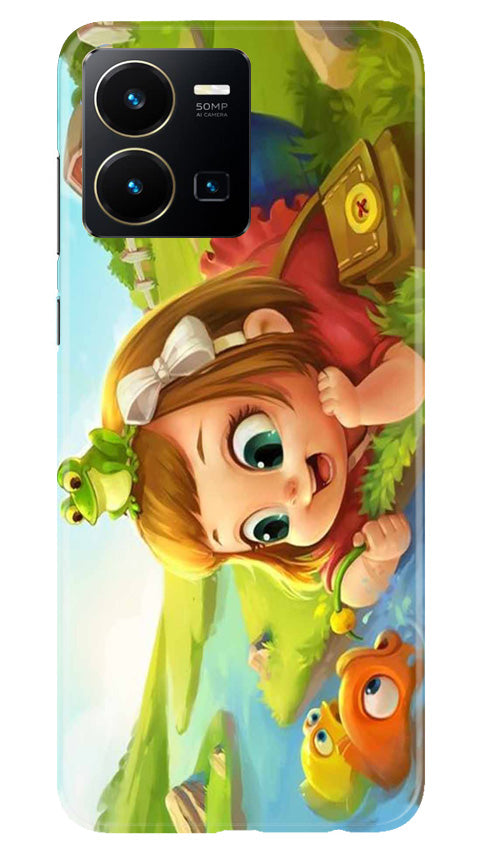 Baby Girl Mobile Back Case for Vivo Y35 (Design - 301)
