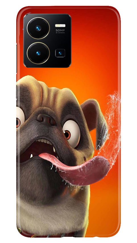 Dog Mobile Back Case for Vivo Y22 (Design - 303)