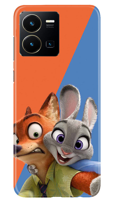Cartoon Mobile Back Case for Vivo Y35 (Design - 306)