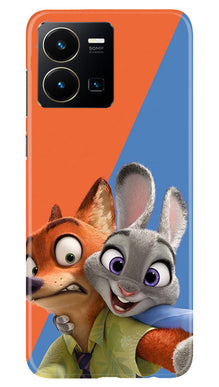 Cartoon Mobile Back Case for Vivo Y22 (Design - 306)