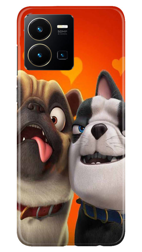 Dog Puppy Mobile Back Case for Vivo Y35 (Design - 310)