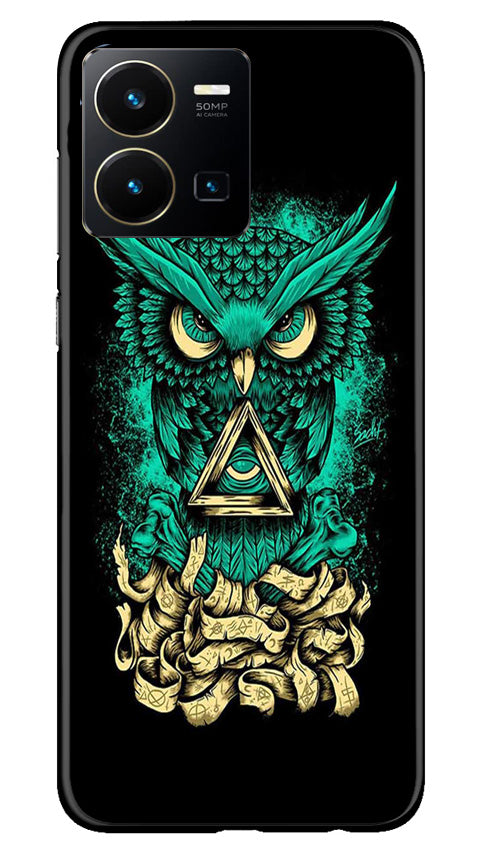 Owl Mobile Back Case for Vivo Y22 (Design - 317)