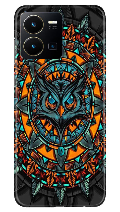 Owl Mobile Back Case for Vivo Y22 (Design - 319)