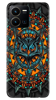 Owl Mobile Back Case for Vivo Y22 (Design - 319)