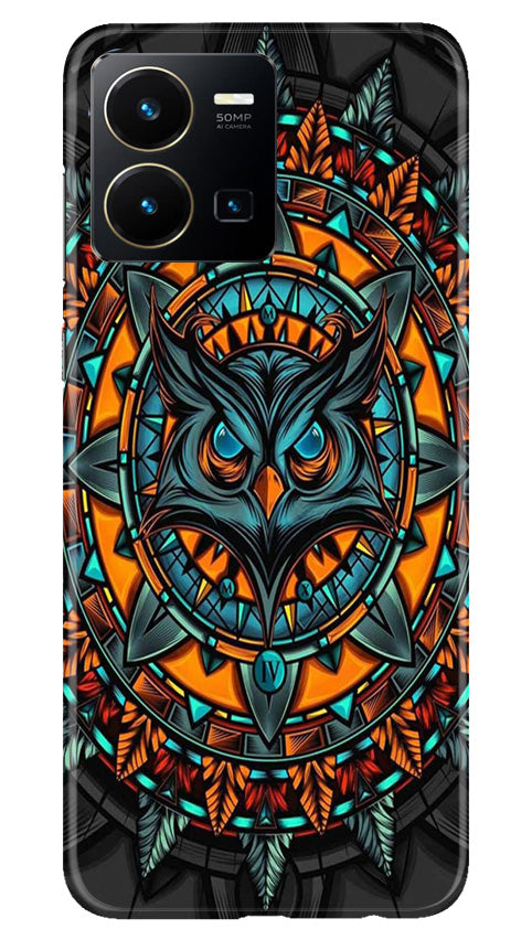 Owl Mobile Back Case for Vivo Y35 (Design - 319)