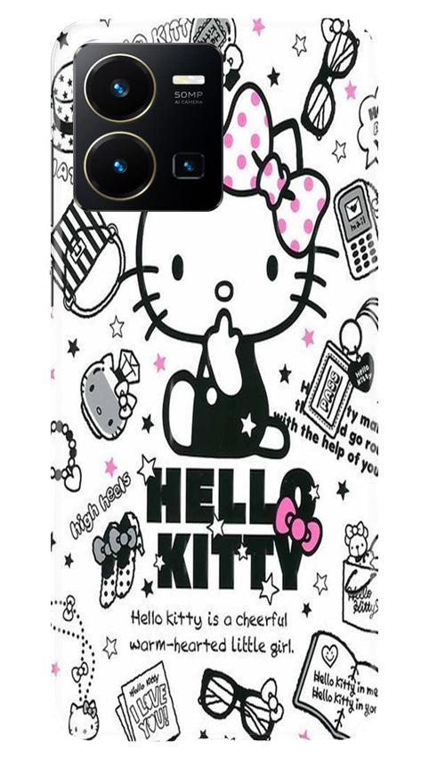 Hello Kitty Mobile Back Case for Vivo Y35 (Design - 320)