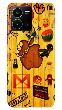 Wooden Texture Mobile Back Case for Vivo Y35 (Design - 326)
