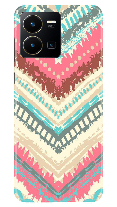 Pattern Mobile Back Case for Vivo Y22 (Design - 327)