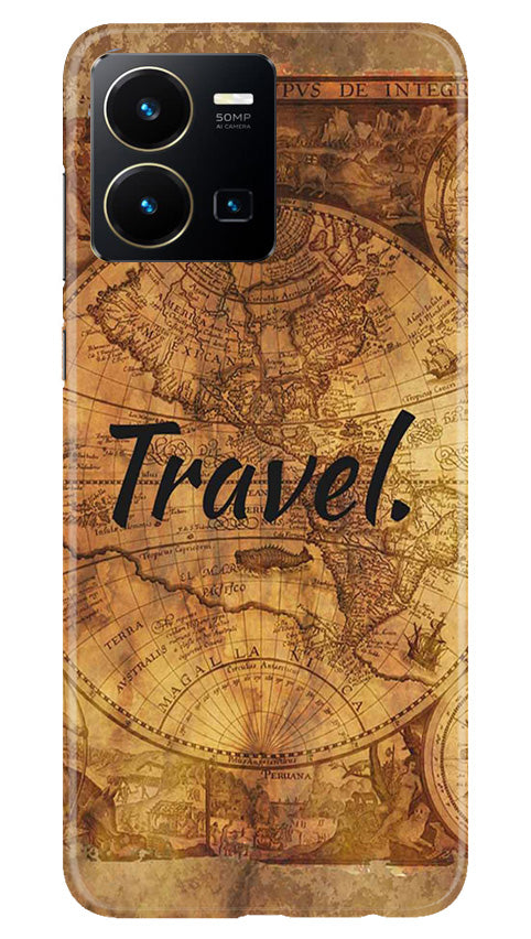 Travel Mobile Back Case for Vivo Y35 (Design - 334)