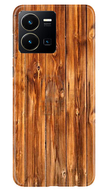 Wooden Texture Mobile Back Case for Vivo Y35 (Design - 335)