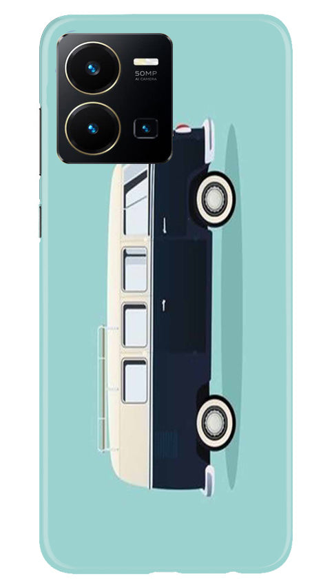 Travel Bus Mobile Back Case for Vivo Y22 (Design - 338)