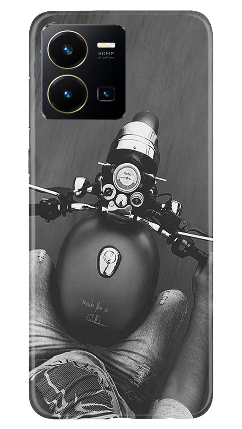 Royal Enfield Mobile Back Case for Vivo Y35 (Design - 341)