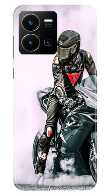 Biker Mobile Back Case for Vivo Y35 (Design - 342)