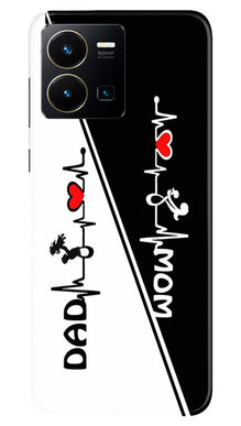 Love Mom Dad Mobile Back Case for Vivo Y35 (Design - 344)