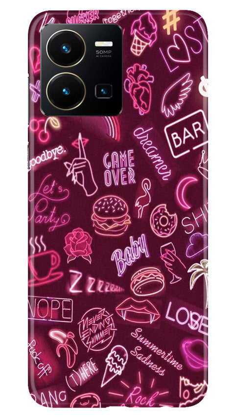 Party Theme Mobile Back Case for Vivo Y35 (Design - 350)