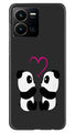 Panda Love Mobile Back Case for Vivo Y35 (Design - 355)