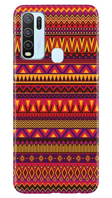 Zigzag line pattern2 Mobile Back Case for Vivo Y30 (Design - 10)