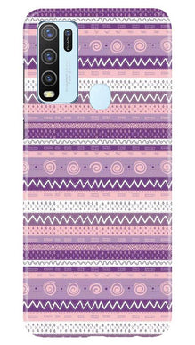 Zigzag line pattern3 Mobile Back Case for Vivo Y30 (Design - 11)