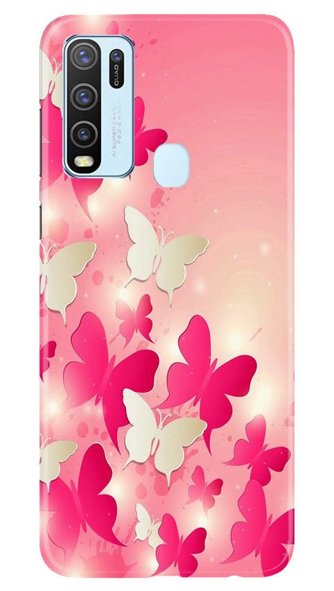 White Pick Butterflies Case for Vivo Y50