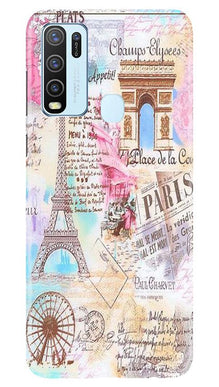 Paris Eiftel Tower Mobile Back Case for Vivo Y30 (Design - 54)