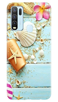 Sea Shells Mobile Back Case for Vivo Y50 (Design - 63)