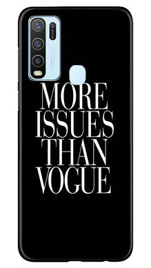 More Issues than Vague Mobile Back Case for Vivo Y30 (Design - 74)