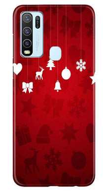 Christmas Mobile Back Case for Vivo Y50 (Design - 78)