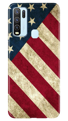 America Mobile Back Case for Vivo Y30 (Design - 79)
