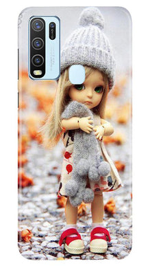 Cute Doll Mobile Back Case for Vivo Y30 (Design - 93)