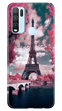 Eiffel Tower Mobile Back Case for Vivo Y50  (Design - 101)