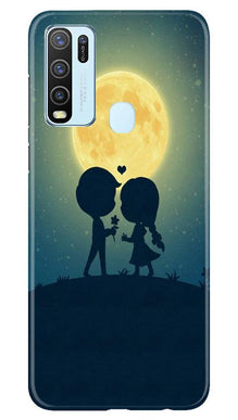Love Couple Mobile Back Case for Vivo Y50  (Design - 109)