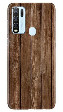 Wooden Look Mobile Back Case for Vivo Y50  (Design - 112)