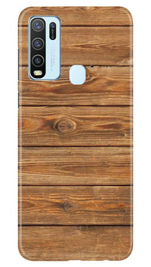 Wooden Look Mobile Back Case for Vivo Y50  (Design - 113)
