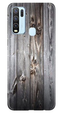 Wooden Look Mobile Back Case for Vivo Y50  (Design - 114)