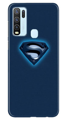 Superman Superhero Mobile Back Case for Vivo Y50  (Design - 117)