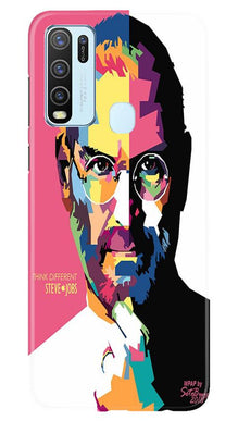 Steve Jobs Mobile Back Case for Vivo Y30  (Design - 132)